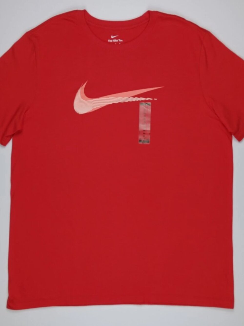 Nike Double Swoosh Logo Graphic T-shirt Men's XL Red IM3871-658